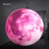 Hanging/Ground Lighting Pink Inflatable Moon Balloon Giant Air Blow Up LED Planet Ball For Club Party Decoration - Image 8