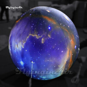 Customized Hanging/Ground Lighting Inflatable Planet Balloon For Club Event