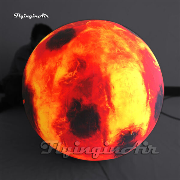 Customized Solar System Planet Balloon Lighting Inflatable Mars Ball For Space Theme Party Show - Image 5