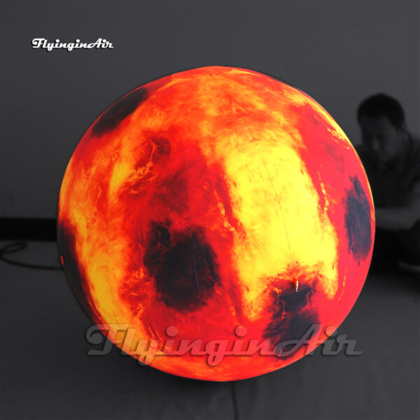 Customized Solar System Planet Balloon Lighting Inflatable Mars Ball For Space Theme Party Show - Image 4