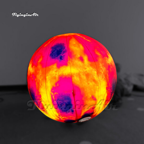 Customized Solar System Planet Balloon Lighting Inflatable Mars Ball For Space Theme Party Show - Image 2