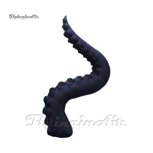 Simulation Inflatable Deep Sea Squid Tentacle Model Black Blow Up Octopus Arm Balloon With Suckers For Theme Party Event