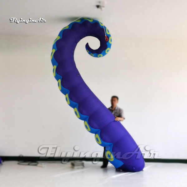 Personalized Blue Inflatable Octopus Arm Model Giant Air Blow Up Tentacle Balloon For Club Event