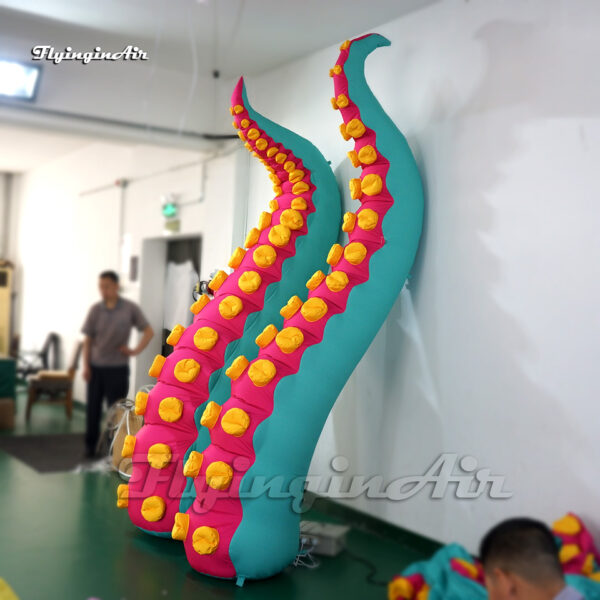 Customized Inflatable Octopus Sucker-bearing Arm Model Air Blow Up Squid Tentacle Balloon For Carnival Party Decoration