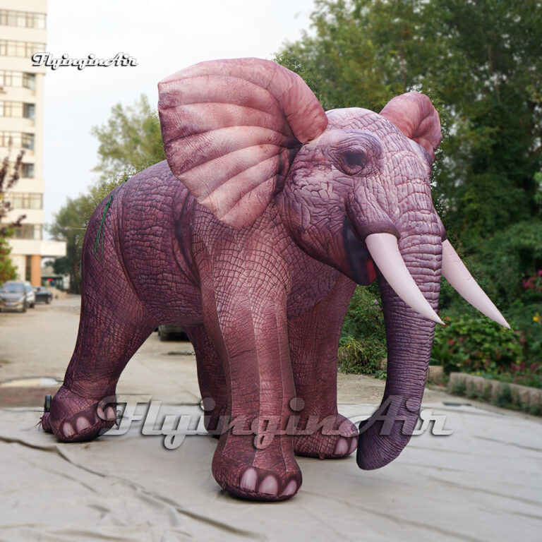 Personalized Brown Inflatable Elephant Parade Animal Model Air Blow Up
