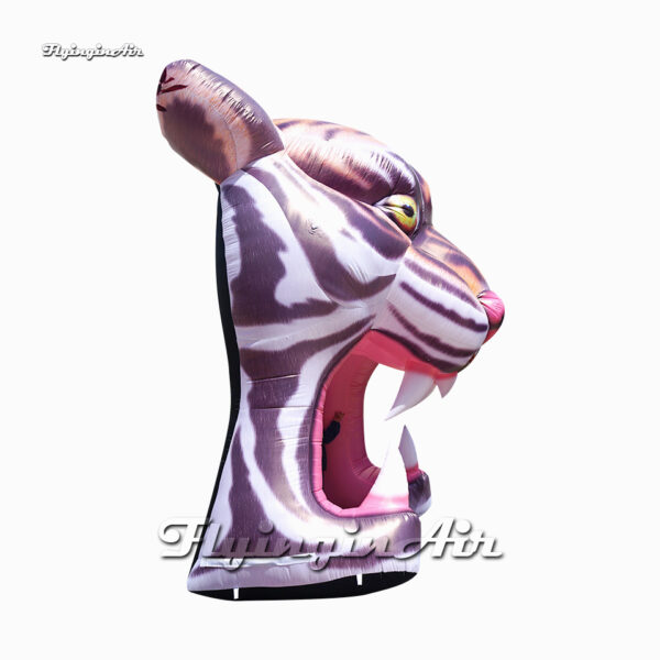 Outdoor Inflatable Tiger Head Arch 4m Cartoon Animal Mascot Archway Blow Up Tiger Arched Door For Entrance Decoration - Image 2