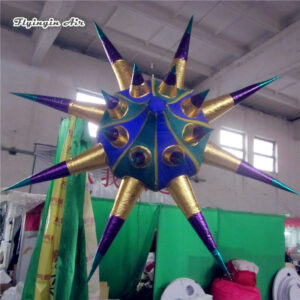 Customized Lighting Inflatable Lantern Balloon 2m/3m Personalized LED Air Blow Up Star For Venue Decoration