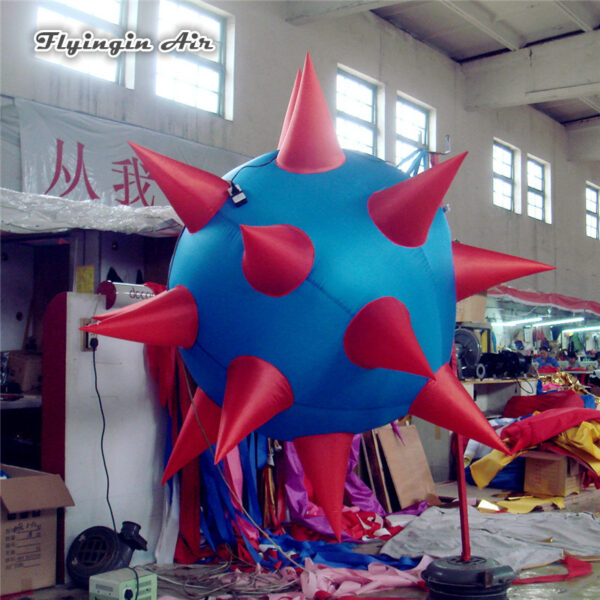 Hanging Lantern Personalized LED Inflatable Thorn Star Balloon With Light For Music Party Decoration - Image 2
