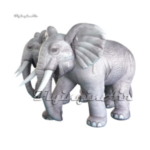 Parade Performance Animal Model Real White Inflatable Elephant Air Blow Up Elephant Balloon For Event