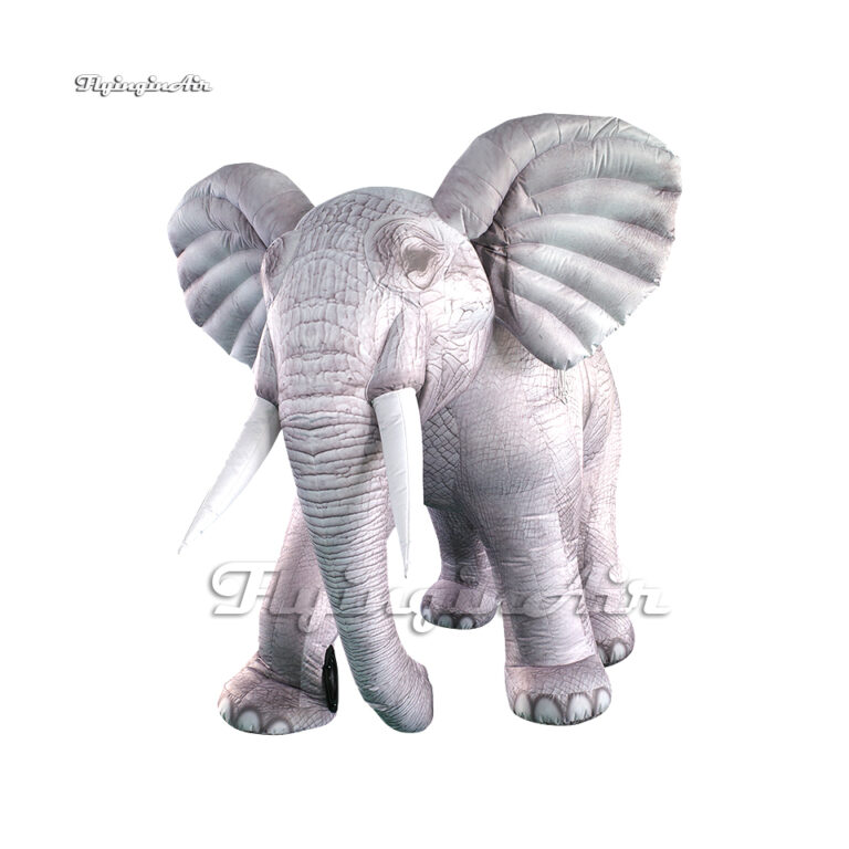 Parade Performance Animal Model Real White Inflatable Elephant Air Blow