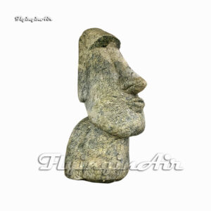 Large Inflatable Moai Model 3m Cartoon Balloon Mysterious Airblown Easter Island Stone Statue Replica For Carnival Stage Decoration