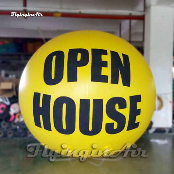 Outdoor Large Advertising Inflatable Helium Balloon Yellow PVC Floating Ballon For Parade Event