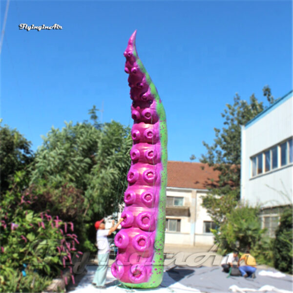 Personalized Inflatable Sucker-bearing Arm Large Octopus Leg Model Blow Up Squid Tentacle Balloon For Building Decoration