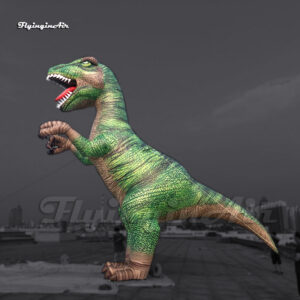 6m Simulated Green Inflatable Tyrannosaurus Rex Jurassic Park Dinosaur Balloon Large Blow Up T-rex Model For Outdoor Event