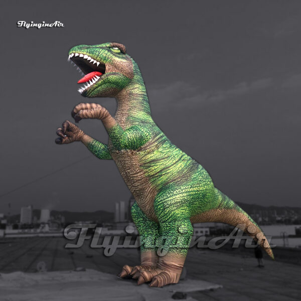 6m Simulated Green Inflatable Tyrannosaurus Rex Jurassic Park Dinosaur ...