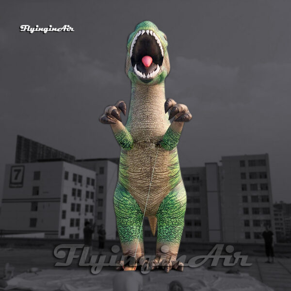6m Simulated Green Inflatable Tyrannosaurus Rex Jurassic Park Dinosaur Balloon Large Blow Up T-rex Model For Outdoor Event - Image 3