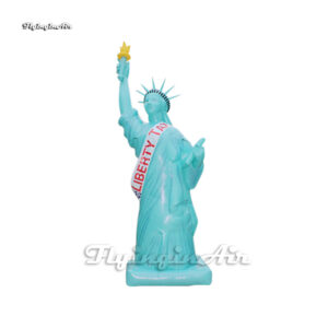 5m Parade Performance Inflatable Liberty Stone Statue Replica Balloon For Event