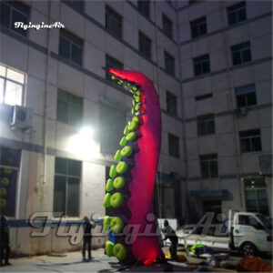 LED Inflatable Octopus Arm Balloon Large Lighting Blow Up Squid Tentacle Model With Suckers For Party Decoration