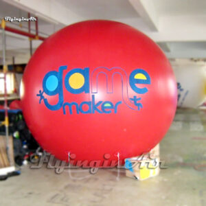 Red Inflatable Helium Balloon Advertising PVC Floating Ball For Parade Event