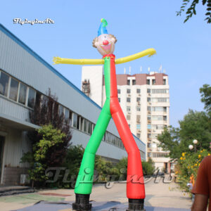 Outdoor Advertising Inflatable Clown 6m Tube Man Large Air Sky Dancer With 2 Legs For Event Show