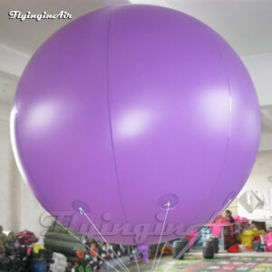 Customized Purple PVC Inflatable Helium Balloon Advertising Air Floating Ballon For Event Display