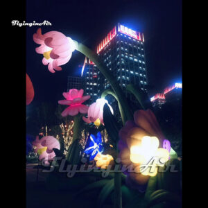 led inflatable flower clusters