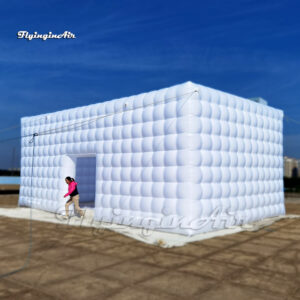 10m white inflatable cube tent