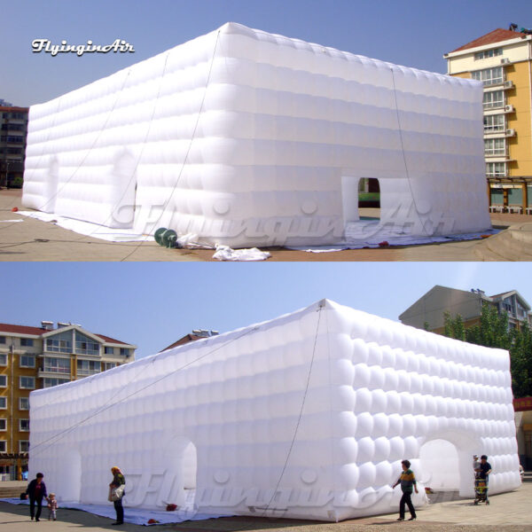 outdoor 20m white inflatable cube tent