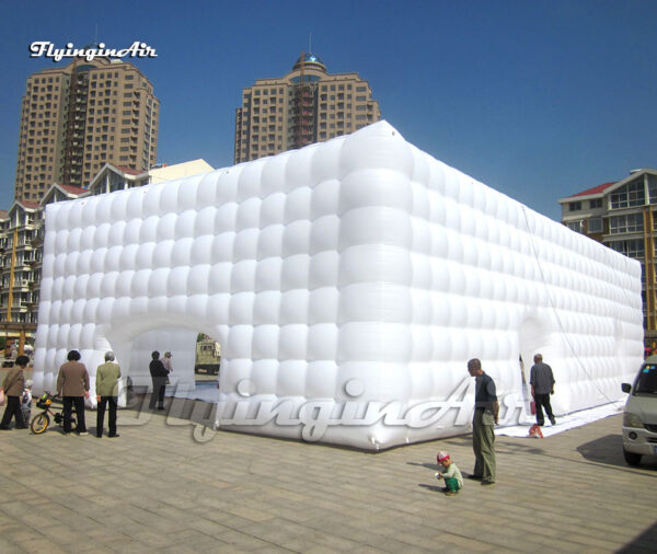20m white inflatable cube tent for party