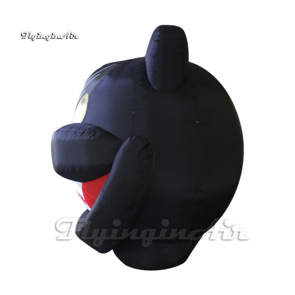 side of inflatable smiling cat head