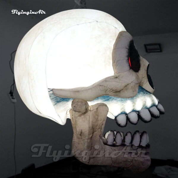 hanging led inflatable skull