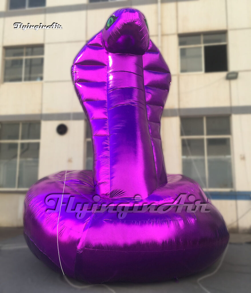 purple inflatable cobra