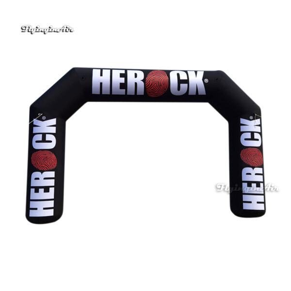 black advertising inflatable arch wtih custom printing