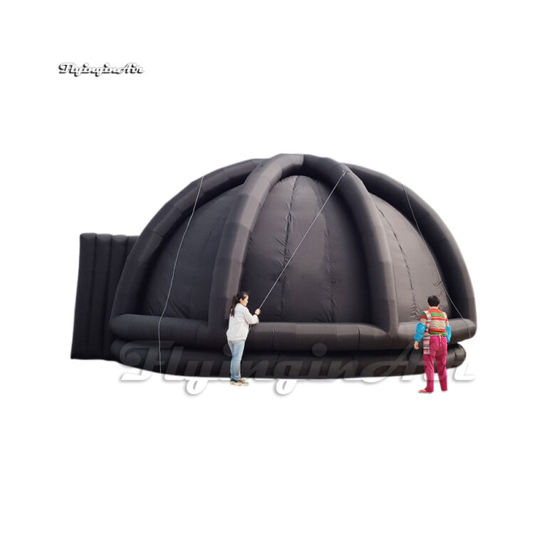 Portable Black Inflatable Planetarium 10m Projectable Blow Up Dome Tent ...