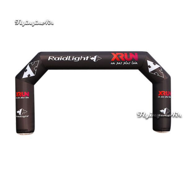 black advertising inflatable arch