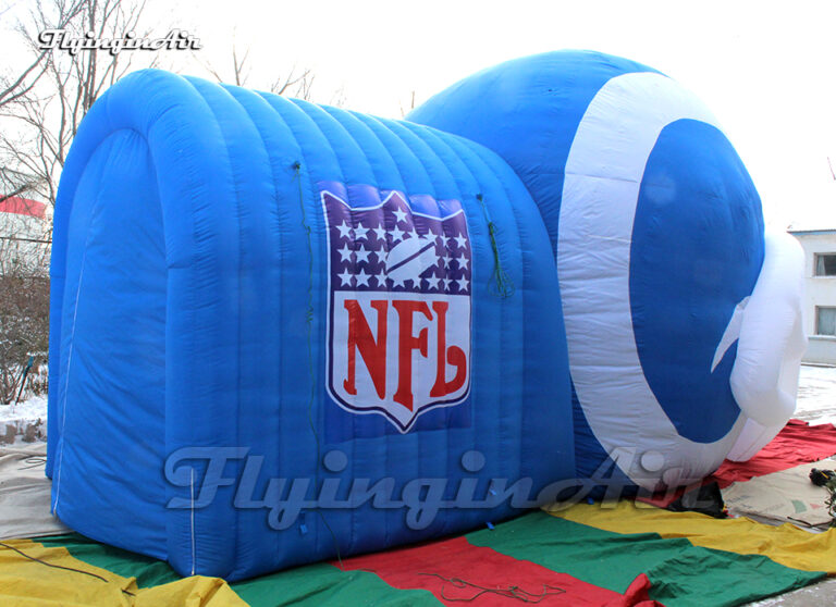 Large Inflatable Football Tunnel Helmet Replica Airblown Sport Player