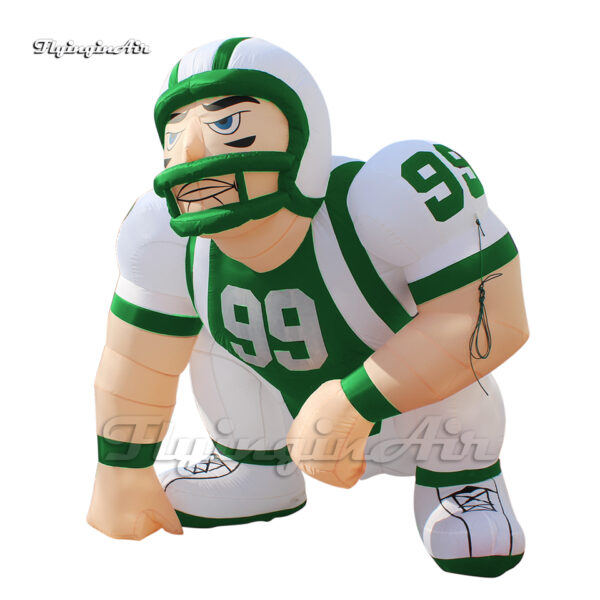 green inflatable american football player