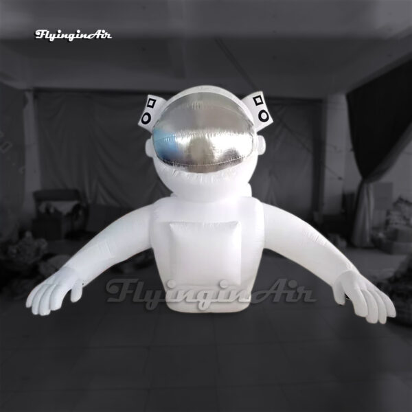 white inflatable spaceman balloon