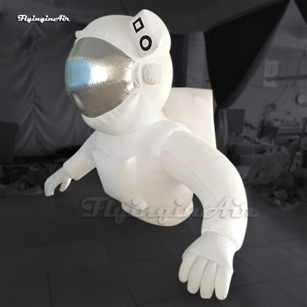 side of inflatable half body astronaut balloon