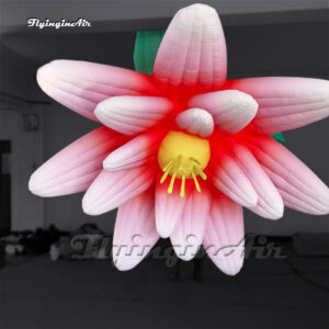 hanging blooming inflatable flower with light