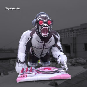 inflatable DJ gorilla with headphone