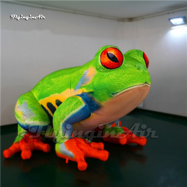 side of inflatable bullfrog