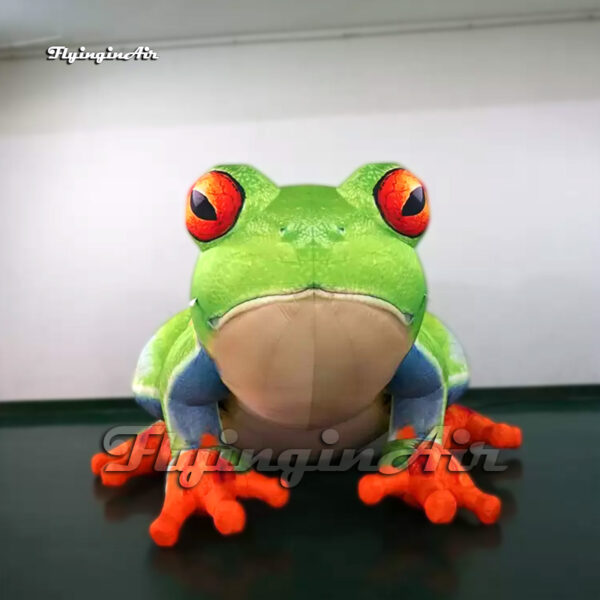 front of inflatable bullfrog