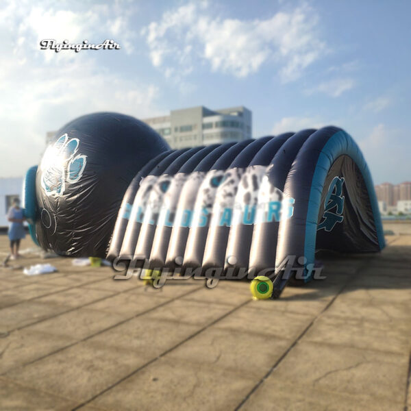 customized inflatable football tunnel with blower
