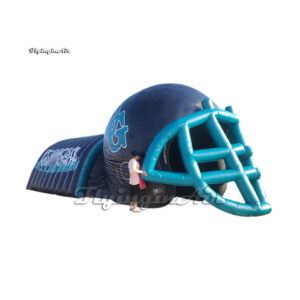 customized inflatable football tunnel with helmet