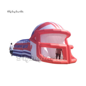 customized inflatable football tunnel with helmet