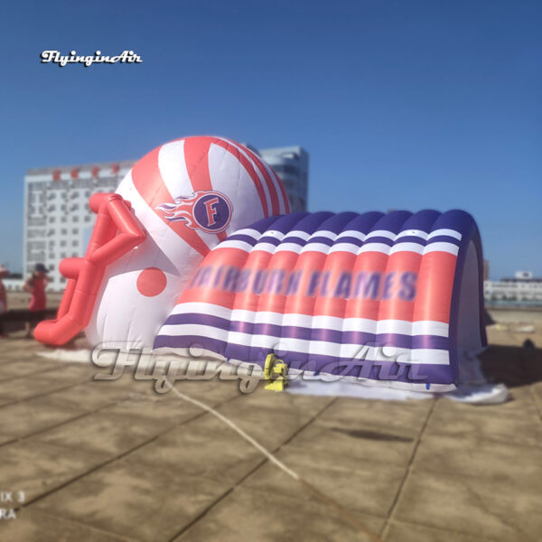 inflatable helmet tunnel with custom badge