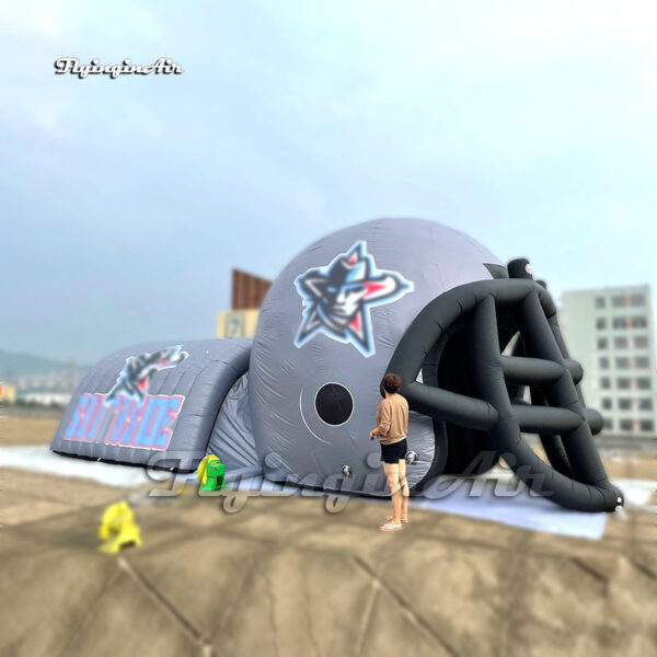 custom inflatable football tunnel with helmet