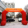 racing inflatable arch logo printed with feet