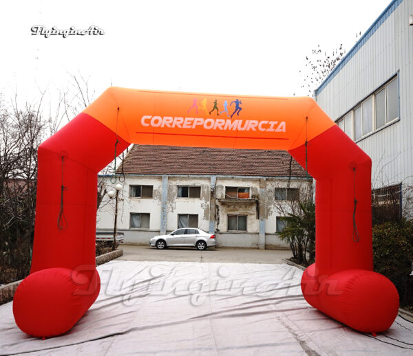 outdoor racing inflatable arch with feet